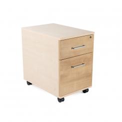 Rocada cajonera buck móvil 1 cajón + carpetero. color: estructura haya / frontal roble