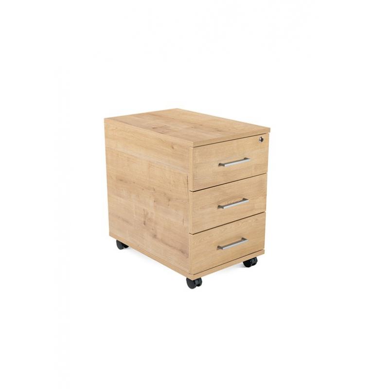 Rocada cajonera buck móvil 3 cajones. color: estructura blanca / frontal haya. DISPONIBLE EN DISTINTOS ACABADOS. CONSÚLTANOS TODAS LAS OPCIONES DISPONIBLES.