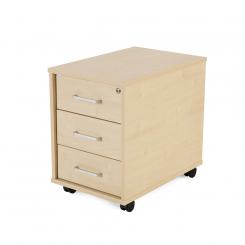 Rocada cajonera buck móvil 3 cajones. color: estructura haya / frontal haya