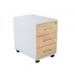 ROCADA cajonera buck móvil Store Movil 3 Cajones Gris / Roble