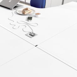 ROCADA Embellecedor 160 Cm Mesa 2201 Blanco