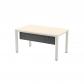 Rocada faldón metálico blanca/total para mesa 140cm. antracita