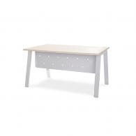 Rocada faldón metálico blanca/total para mesa 140cm. blanco