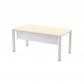 ROCADA Faldón Metálico Executive Para Mesa 140Cm. Blanco