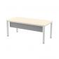 ROCADA Faldón Metálico Executive Para Mesa 160Cm. Plata