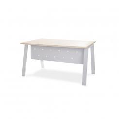 ROCADA Faldón Metálico Executive Para Mesa 180Cm. Blanco