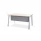 ROCADA Faldón Metálico Executive Para Mesa 200Cm. Gris Aluminio