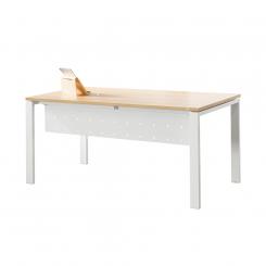 ROCADA Faldón Metálico Executive Para Mesa 200Cm. Blanco