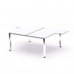 ROCADA Kit Executive Mesa L 180X163X220 Cromado / Blanco