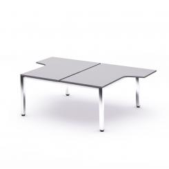 ROCADA Kit Executive Mesa L 180X163X220 Cromado / Gris