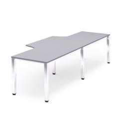 ROCADA Kit Executive Mesa L Doble 360X110X80 Cromado/Gris