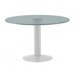 ROCADA Kit Meeting Mesa Diam. 120 Blanco / Cristal