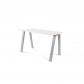 ROCADA Kit Mesa Blanca 120X60 Aluminio / Cristal