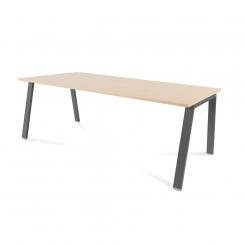 ROCADA Kit Mesa Blanca 200X100 Antracita/ Haya