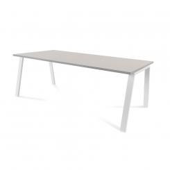 ROCADA Kit Mesa Blanca 200X100 Blanco/ Gris