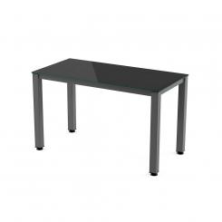 ROCADA Kit Mesa Executive 120X60 Cromado / Cristal Negro