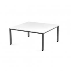 ROCADA Kit Mesa Executive 140X80 Cromado / Blanco