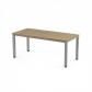 ROCADA Kit Mesa Executive 180X80 Cromado/ Gris