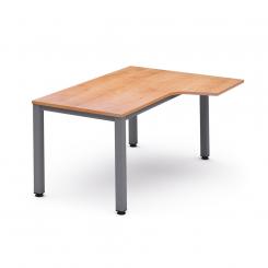 ROCADA Kit Mesa Executive L Derecha 160X110 Cromada/Roble