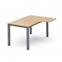 ROCADA Kit Mesa Executive L Derecha 180X110 Cromado/Haya