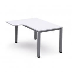 ROCADA Kit Mesa Executive L Izquierda 160X110 Cromado/Blanco