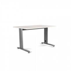 Rocada mesa de oficina serie metal 140x80 aluminio / blanco. DISPONIBLE EN DISTINTOS ACABADOS. CONSÚLTANOS TODAS LAS OPCIONES DISPONIBLES.