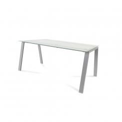 ROCADA Kit Mesa Serie Blanca 160X80 Aluminio/ Cristal