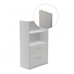 ROCADA Kit Store 156X90X45 Estructura Aluminio/Frontales Gris Sin Tapa