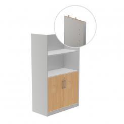 ROCADA Kit Store 156X90X45 Estructura Aluminio /Puertas Roble Sin Tapa