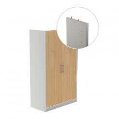 ROCADA Kit Store 156X90X45 Estructura Aluminio/Puertas Totales Roble Sin Tapa