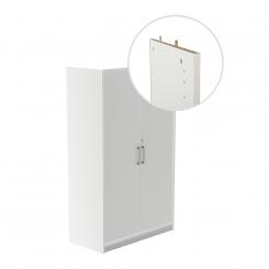ROCADA Kit Store 156X90X45 Estructura Blanca/Puertas Totales Gris Sin Tapa