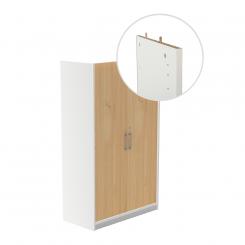 ROCADA Kit Store 156X90X45 Estructura Blanca/Puertas Totales Roble Sin Tapa