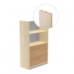 ROCADA Kit Store 156X90X45 Estructura Haya/Frontales Roble Sin Tapa