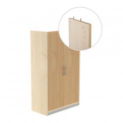 ROCADA Kit Store 156X90X45 Estructura Haya/Puertas Totales Roble Sin Tapa