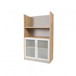 ROCADA Kit Store 156X90X45 Estructura Roble/Puertas Cristal Sin Tapa