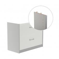 ROCADA Kit Store 78X90X45 Estructura Aluminio/Frontales Blanco Sin Tapa