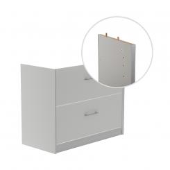 ROCADA Kit Store 78X90X45 Estructura Aluminio/Frontales Gris Sin Tapa