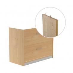 ROCADA Kit Store 78X90X45 Estructura Aluminio/Frontales Roble Sin Tapa