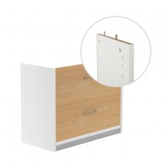 ROCADA Kit Store 78X90X45 Estructura Aluminio/Frontales Roble Sin Tapa