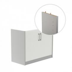 ROCADA Kit Store 78X90X45 Estructura Blanca/Puertas Cristal Sin Tapa