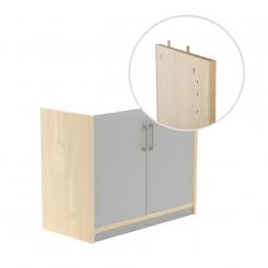 ROCADA Kit Store 78X90X45 Estructura Haya/Puertas Gris Sin Tapa