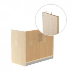 ROCADA Kit Store 78X90X45 Estructura Haya/Puertas Roble Sin Tapa