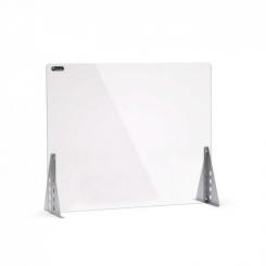 ROCADA Mampara De Cristal Templado 4Mm De Sobremesa Pies Metálicos Triangulares 85X50X26Cm