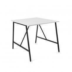 ROCADA Mesa Alta Stand 120X120 Estructura Antracita / Tablero Blanco