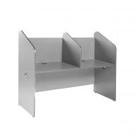 Rocada mesa call center doble color gris. Medidas 166x132x65cm ( largo x alto x profundidad)