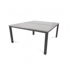 Rocada mesa de oficina doble serie executive 160x163 antracita / gris