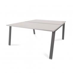 Rocada mesa de oficina serie blanca 160x163 antracita / gris