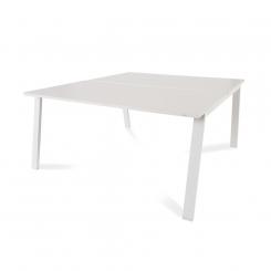 Rocada mesa de oficina serie blanca 160x163 blanco / blanco
