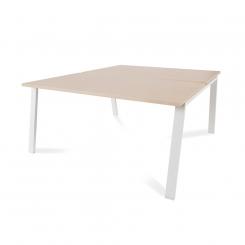 Rocada mesa de oficina serie blanca 160x163 blanco / haya. DISPONIBLE EN DISTINTOS ACABADOS. CONSÚLTANOS TODAS LAS OPCIONES DISPONIBLES.