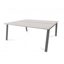 Rocada mesa de oficina serie blanca 180x163 antracita / gris